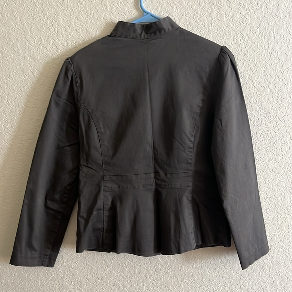 ATTENTION Lightweight Dark Gray Button Down Jacket - image 4